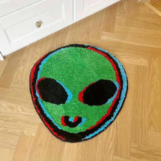 TRIPPY ALIEN HEAD RUG