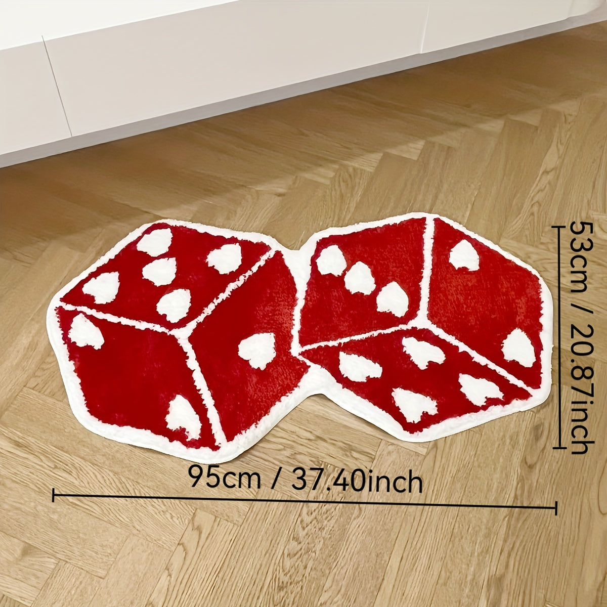 DICE HEARTS RUG